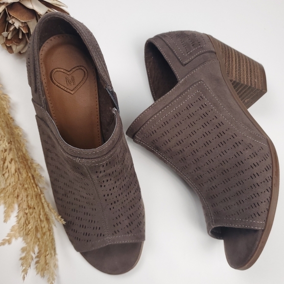 Madeline Brown Open Toe Ankle Boots Size 6½m - Picture 6 of 8